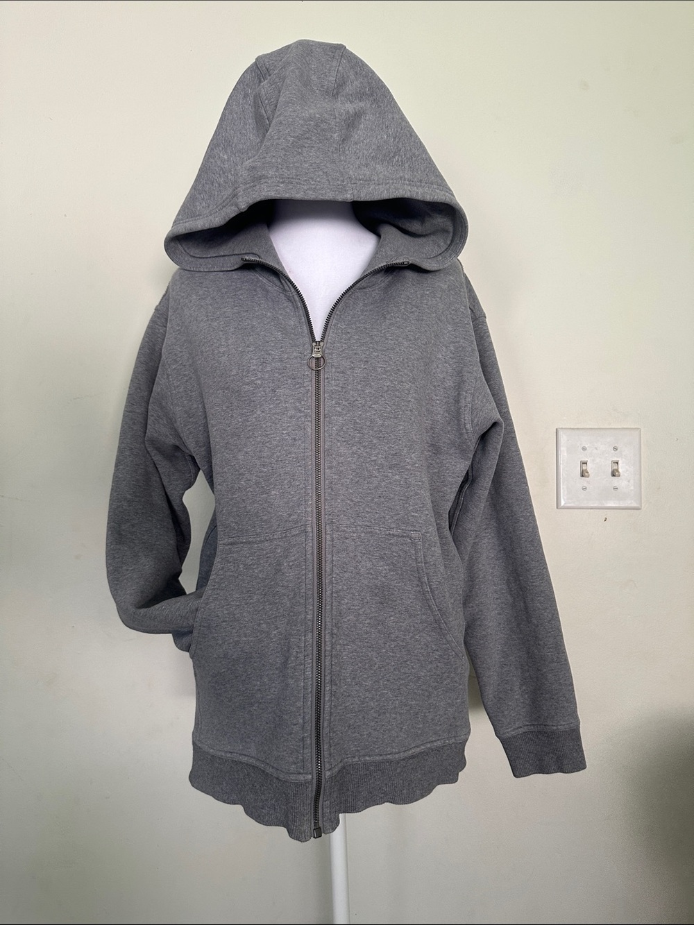 lululemon athletica Gray Full-Zip Hooded Jacket